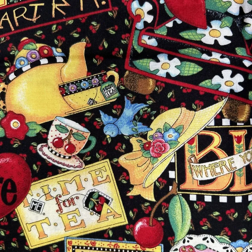 Vintage Mary Engelbreit Home Sweet Home Promotion Fabric 2002 Cranston 44